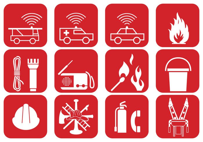 Fire-Safety-and-Emergency-Brush-Icons